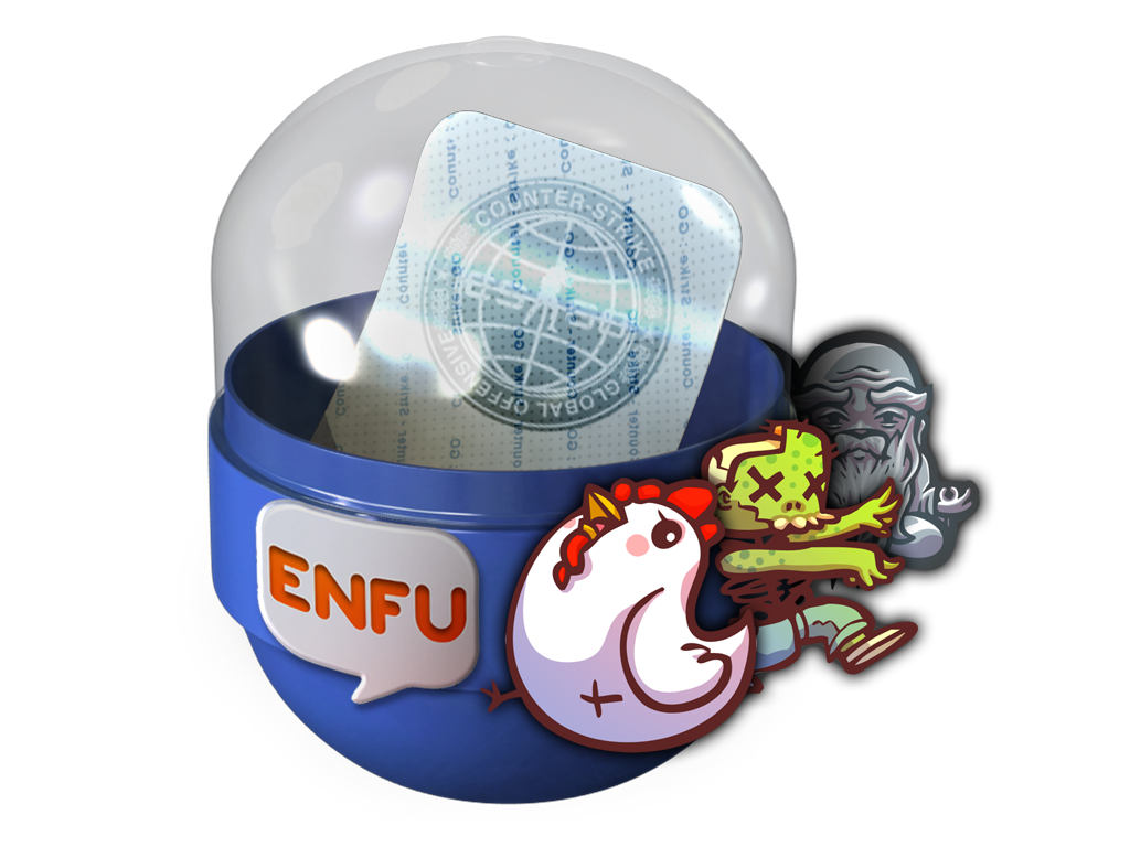 Капсула с наклейками Enfu