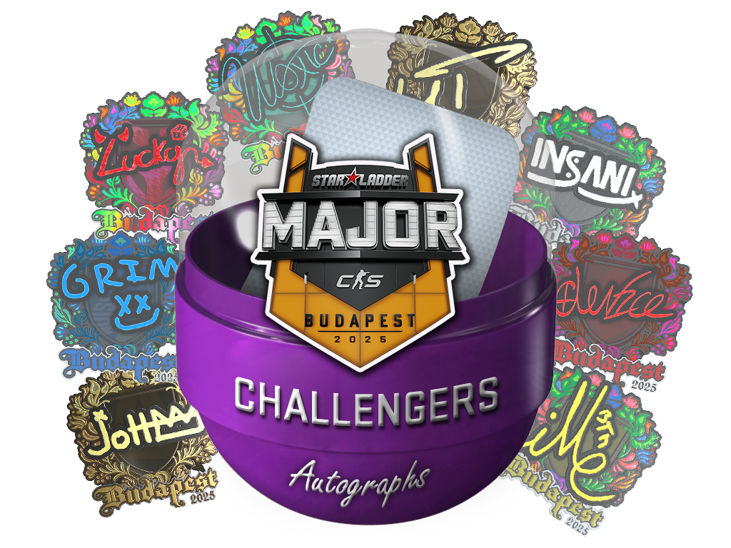 Капсула с автографами претендентов StarLadder Budapest Major 2025