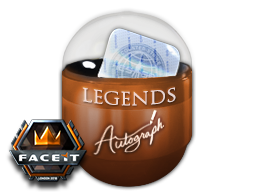 Капсула с автографами легенд FACEIT London 2018