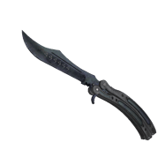 ★ Butterfly Knife | Blue Steel (Battle-Scarred)