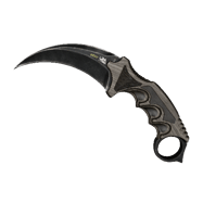 ★ Karambit | Black Laminate (Well-Worn)