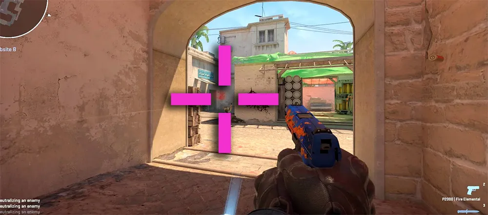 Viseur rose dans CS2: Codes d'importation et réglage de la visibilité