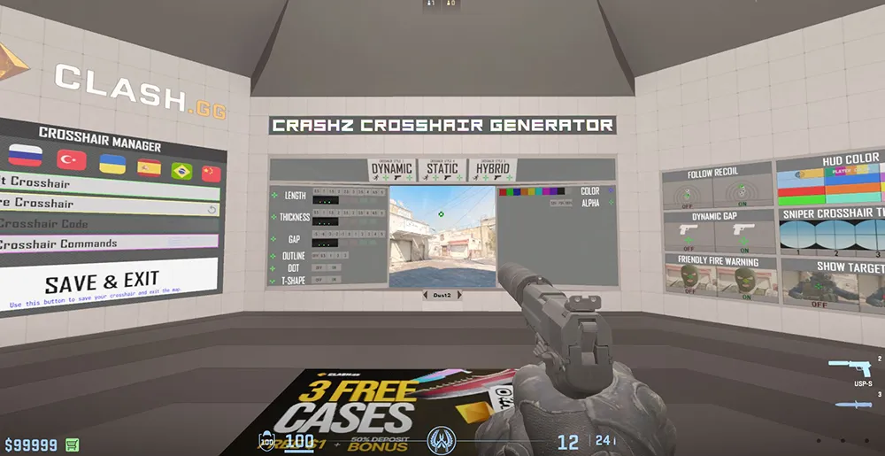 Fadenkreuz einstellen in CS2: Von Konsolenbefehlen bis zu Pro-Codes (2026) - Фото 1